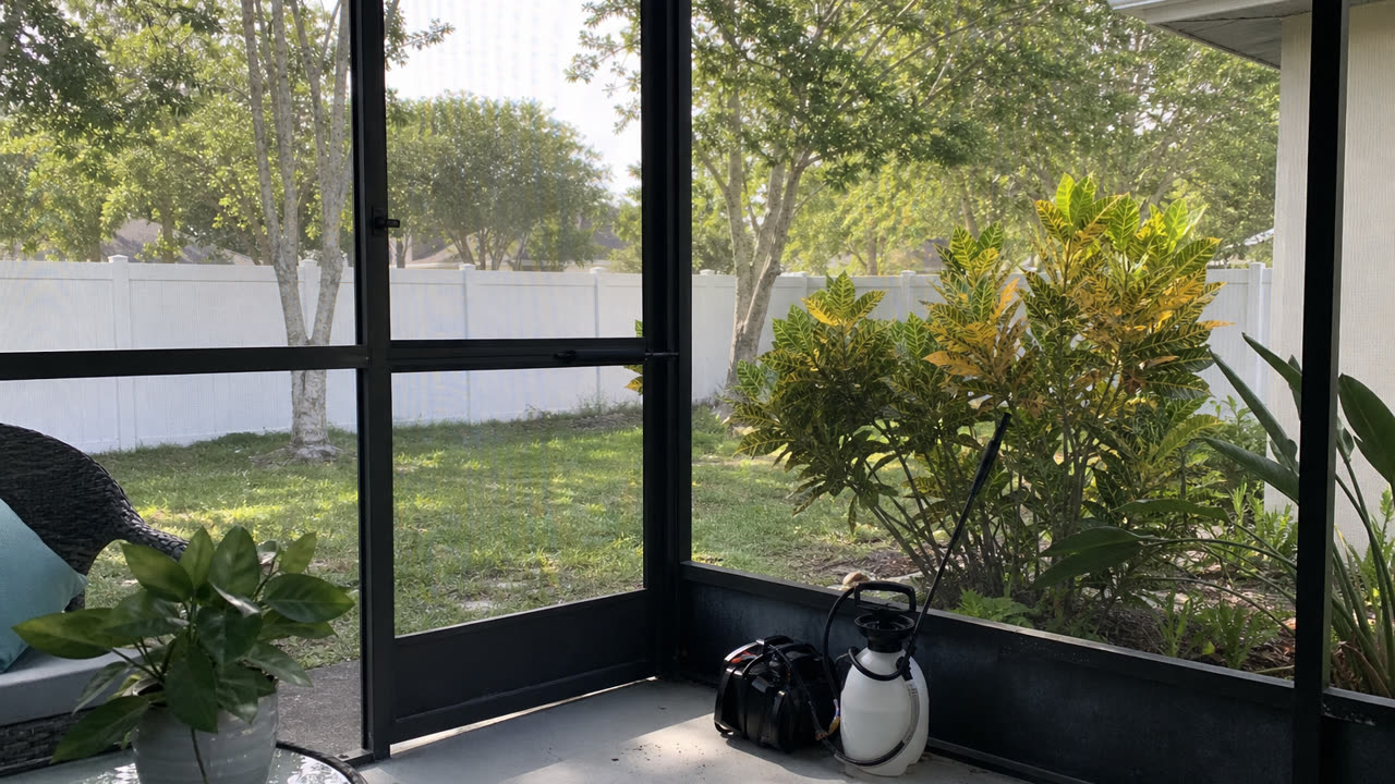 Brevard County Mosquito Control Screened Patio Treatment near Brevard County